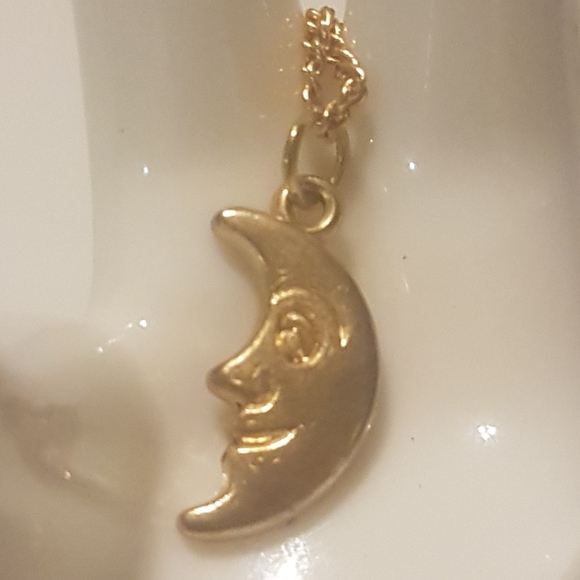 🌛 Polly Pocket Moon Man Necklace - Picture 3 of 5